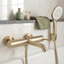 Fürdőkád csaptelep Rivo Brush Gold