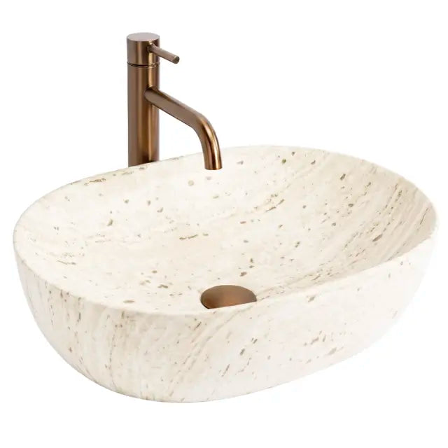 Pultos mosdó Rea Amelia Travertine Classic 48