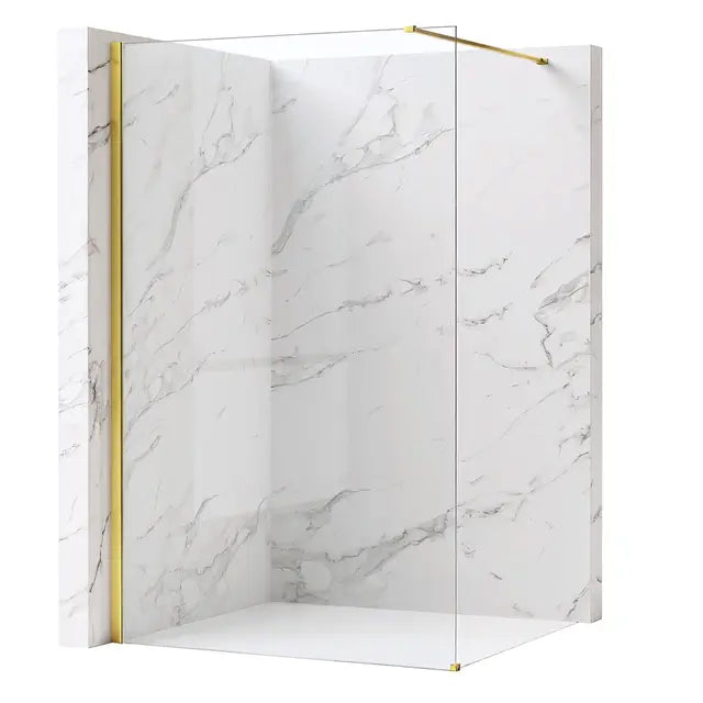 Zuhanyfal Rea Flexi Transparent / Gold