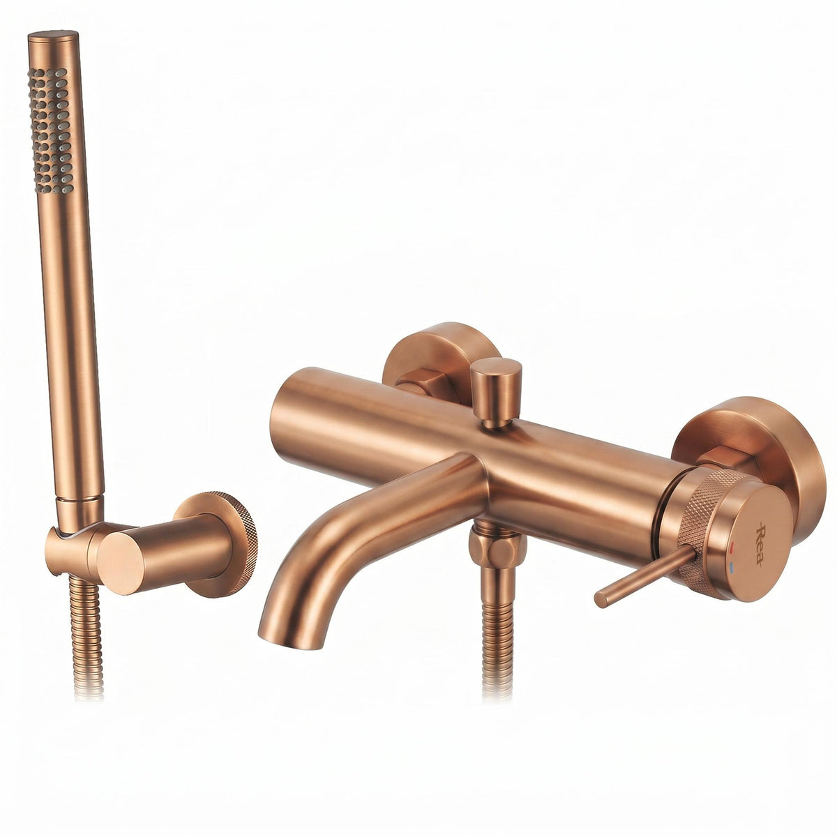 Fürdőkád csaptelep Rea Lungo Grip Brush Copper
