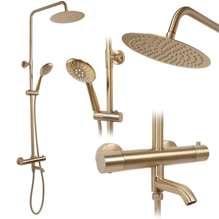Zuhanyszett Termosztátos REA Lungo Gold Brush