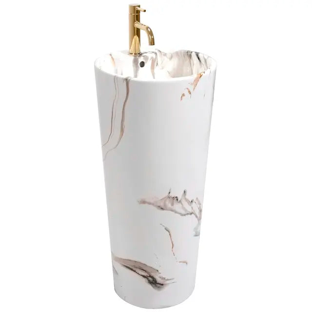 Szabadon álló mosdó REA Blanka Marble Marmur