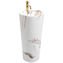 Szabadon álló mosdó REA Blanka Marble Marmur