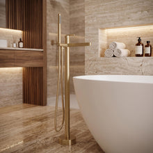 Szabadon álló padló csaptelep Rea Grace Brush Gold