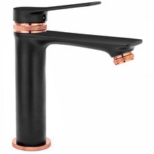 Fürdőszobai csaptelep Rea Viral Low Black Rose Gold