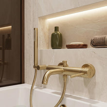 Fürdőkád csaptelep Rea Lungo Diamond Brush Gold