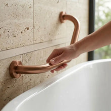 Fürdőszobai sarok kapaszkodó BRUSH COPPER