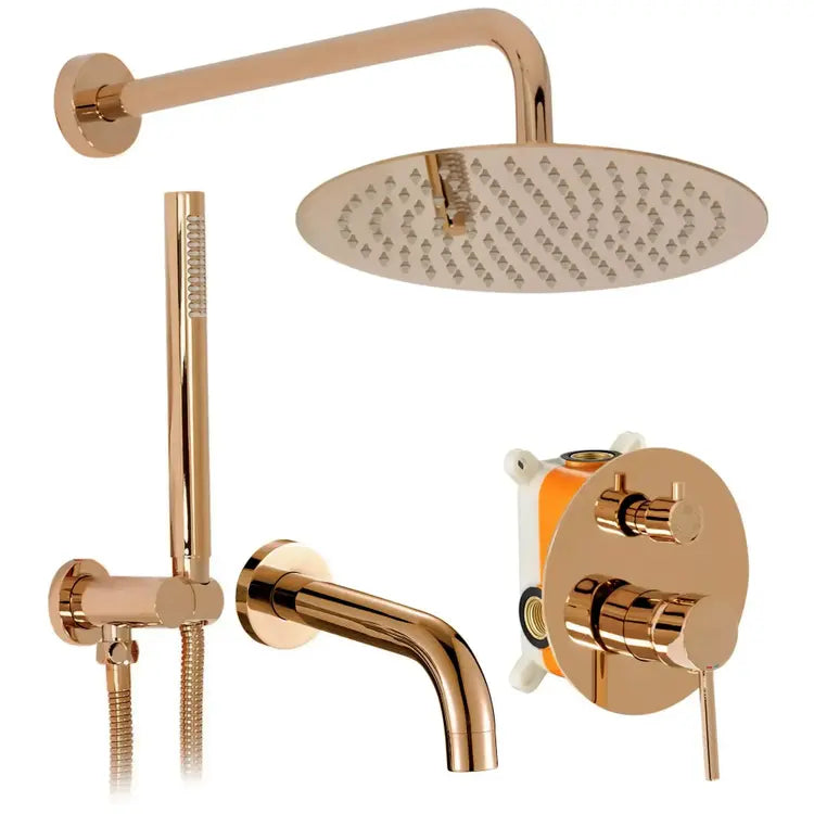 Rejtett Zuhanyszett Rea Lungo Copper + BOX